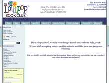 Tablet Screenshot of lollipopbookclub.com